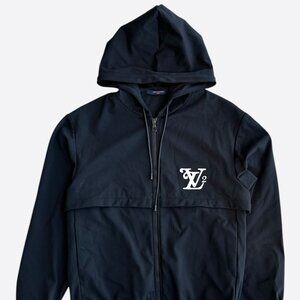 Louis Vuitton Nigo Black Logo Zip Up Windbreaker